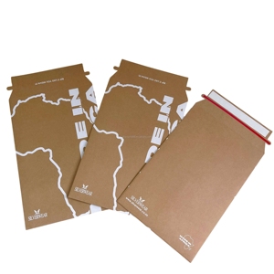 <span class=keywords><strong>Busta</strong></span> Personalizzata 9x12 pollici in Carta Kraft Riciclata Espandibile Piatta con Chiusura Peel Seal Anti-piegatura per Formati C4 <span class=keywords><strong>A4</strong></span> A5 A6 C5 C6 - Product Image 2