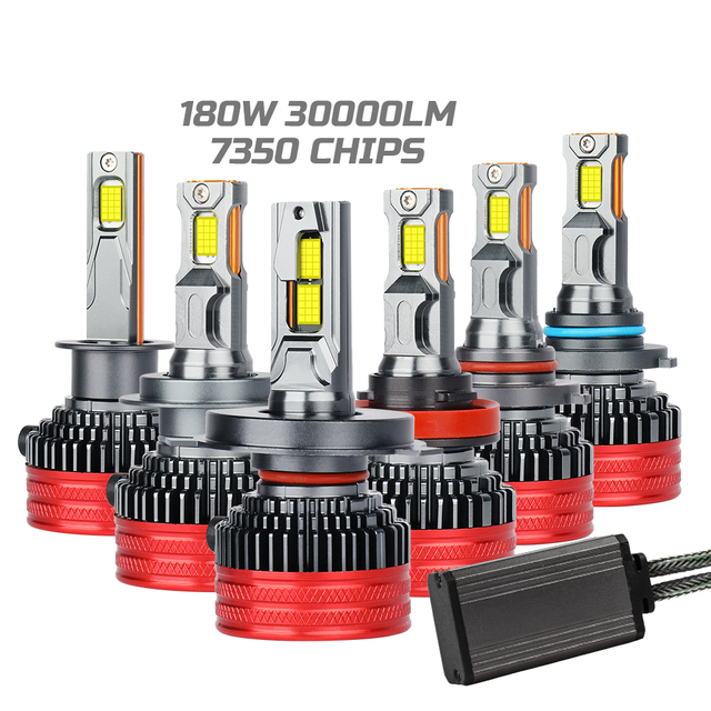 DGLS High Power 190w 19000LM Car Led Light LED H1 H7 H11 9005 9006 9012 880 881 H4 12V 24V Led Headlight for Car Led