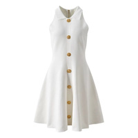 Robe Courte Tricotée Sans Manches Taille Haute pour Femme – Qualité Supérieure, Luxe, Élégance Mondaine, Coupe Ajustée – Vente en Gros