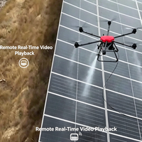 Drone de nettoyage de fenêtres, drone de nettoyage de murs-rideaux, drone de nettoyage de panneaux solaires, conception OEM stable à faible bruit