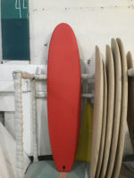 8ft Orange IXPE Soft Top Surfboard HDPE Bottom Personnalisable Logo EPS Surfboard Beginners Water Heating Lamination Surfboards
