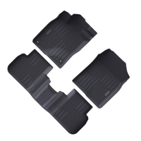 3 tapis de voiture sur mesure en TPE NOIRS, qualité professionnelle/luxe, antidérapants, épaisseur 2 mm, pour Civic 2022-2025 et Acura Integra 2023-2025