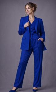 Premium Women's Blazer Waistcoat and Trouser Set Tailored Three Piece Formal Suit for Corporate Work and <b>Special</b> Occasions - Product Image 5