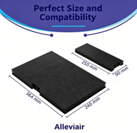 Filtre à huile de cuisson DWZ0AK0A0 pour Siemens Bosch Neff Gaggenau 11018700 Z51AIA0X0 17000965, filtre pour hotte de cuisine, filtre activé
