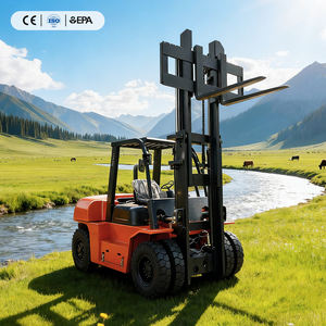 รถยกดีเซล 6 ตัน รถยกไฮดรอลิก 6 ตัน สำหรับฟาร์ม ได้รับการรับรองมาตรฐาน CE ISO รถยก 4x4 จากประเทศจีน จัดส่งฟรี - Product Image 3