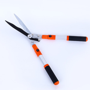 Jieli Telescopic Hedge Trimmer Aluminum Handle Dual Blade Manual Garden Shears For Lawn And Flower Cutting - Product Image 1