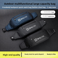 Sac banane de sport en PU imperméable grande capacité, prêt à être expédié, avec logo personnalisé, pour la course, la gym, le fitness et l'entraînement en extérieur
