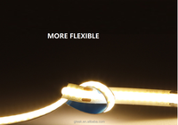 Lampu Strip Led Fleksibel Latar Belakang Dekorasi Rgb Putih Hangat Warna Biru 5V 12V 24V 5M Bercahaya Lampu Strip Cob Led