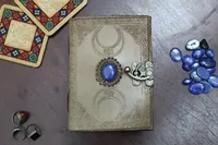 Livre d'ombres Vintage à trois yeux, livre d'ombres, en cristal, 7x5 pouces