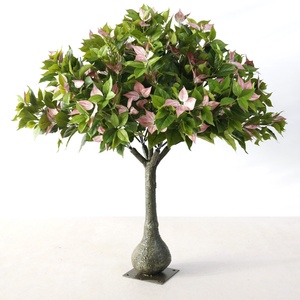 Arbre de <span class=keywords><strong>cerisier</strong></span> japonais artificiel en soie, 8 pieds 30 pouces, avec branches en plastique, éclairage LED, pour décoration murale intérieure de mariage - Product Image 5