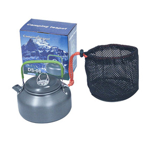 Théière de camping 0,8 L ultralégère anodisée, cafetière portable pour l'extérieur DS-08 - Product Image 1