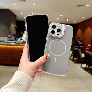 <span class=keywords><strong>Coque</strong></span> de téléphone magnétique en aluminium support de caméra acrylique couverture arrière mobile pour tous les types de téléphone 14 16 Pro Max 12 Pro - Product Image 5