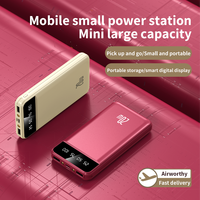 Banco de Energía Portátil Mini Delgado de Nuevo Estilo, 10000 mAh, Doble USB, Iluminación LED, Banco de Energía de 10000 mAh