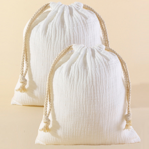 2 buah tas penyimpanan ibu katun kantung popok handuk bayi serut bayi Harga wajar pengatur tas popok kereta bayi - Product Image 4