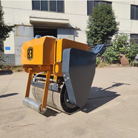 300kg 4Kw 15KN Mini compacteur d'asphalte à tambour unique petit compacteur de rouleau de route vibrant pour la construction à l'aide