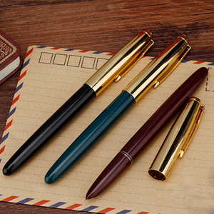 Luxury Brand <strong>Hero</strong> 616 Fountain <strong>Pen</strong> Black Green Stainless Steel Fine Nib Office School Supplies Ink <strong>Pens</strong> - Product Image 1