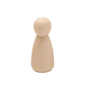 Poupées en bois naturel au design moderne - Figurines à peindre pour l'artisanat DIY, la décoration intérieure et les cadeaux créatifs personnalisés - Product Image 4