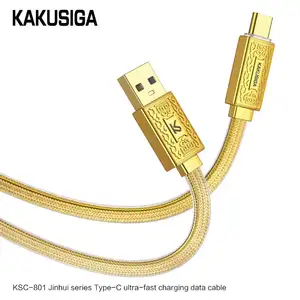 Kakusiga KSC-801 Goedkopere Goedkope Prijs Goede Kwaliteit Usb Oplader Koord Voor Iphone Snel Opladen Overdracht Data Sync Kabel 3a 1.2M