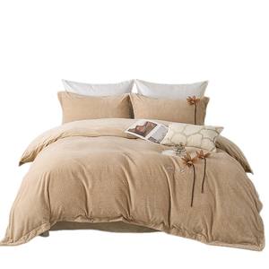 ชุดผ้าห่มนวมสีพื้นดูโอไซเมียนคัง 4 ชิ้น ผ้าฟลีซเนื้อนุ่ม สำหรับฤดูใบไม้ร่วงและฤดูหนาว ให้ความอบอุ่น เหมาะสำหรับใช้ในบ้าน - Product Image 5