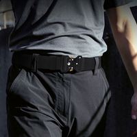 Ceinture de travail personnalisée en usine, réglable, épaissie, avec boucle métallique à dégagement rapide, ceinture porte-outils, ceinture tactique pour homme pour l'extérieur