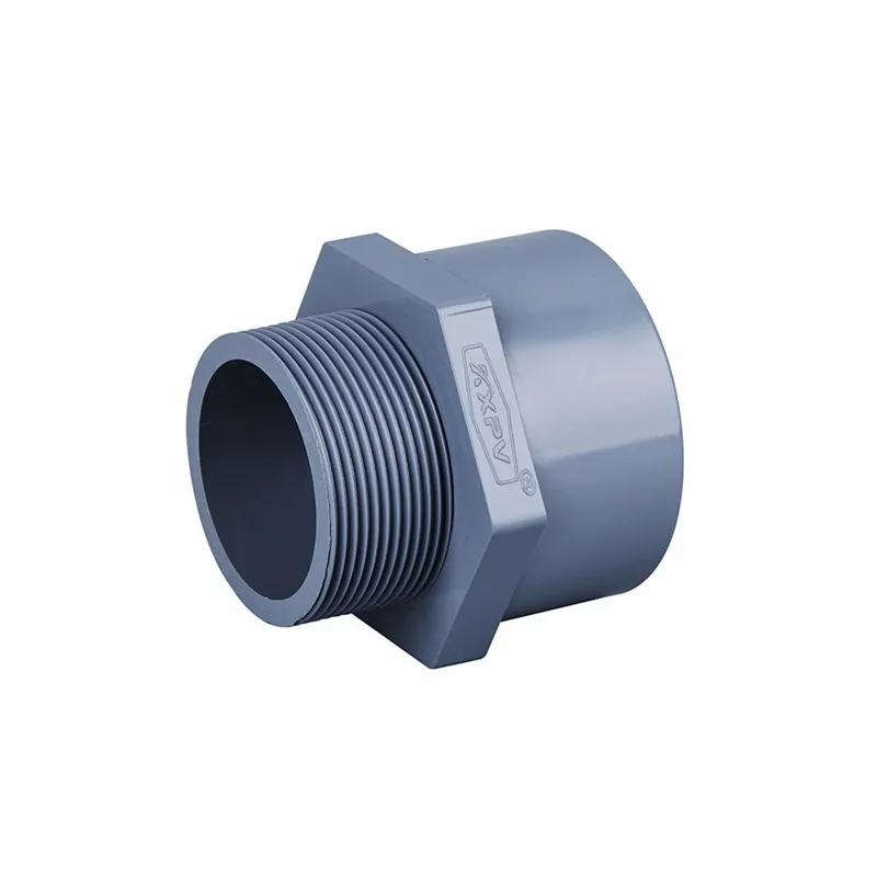 China Hoge Kwaliteit Cpvc Buisfittings Samengestelde 1/2 Tot 2 Inch Plastic Cpvc Vrouwelijke Adapter 15Mm Tot 50Mm Cpvc Mannelijke Adapter