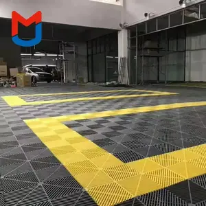 Outdoor And Indoor Garage Floor Protection Modular Nitro Diamond Garage Flooring For Workshop Gym Showroom