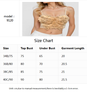 Chuangerm en stock, Nouveauté 2026, Vêtements <span class=keywords><strong>de</strong></span> mariée, Haut court pour femme avec fleurs en tulle 3D faites à <span class=keywords><strong>la</strong></span> main, perles en strass et coussinets <span class=keywords><strong>de</strong></span> poitrine - Product Image 6