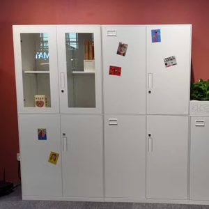 <span class=keywords><strong>ตู้</strong></span>เก็บเอกสารเหล็กขนาดใหญ่ 4 ประตูบานเปิดคู่ กระจกใส พร้อมกุญแจล็อค ป้องกันไฟไหม้ อเนกประสงค์ สำหรับบ้านและสำนักงาน - Product Image 1