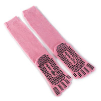 Fitness Pilates Yoga Chaussettes antidérapantes Chaussettes à cinq doigts pour adultes à carreaux Chaussettes antidérapantes à bouts fendus