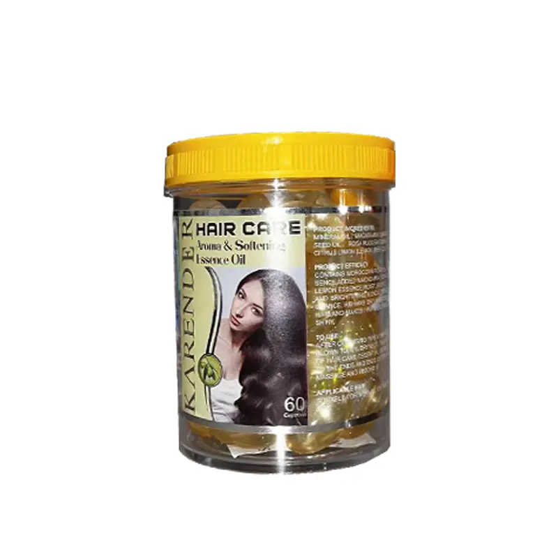 'Olio essenziale per la cura dei capelli 60 Capsule trattamento accurato alla cheratina pura trattamento alla cheratina con scoppio brasiliano conveniente e veloce