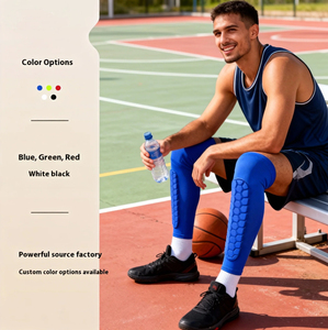 Espinilleras <span class=keywords><strong>de</strong></span> Fútbol Transpirables Personalizadas HKD, Protector <span class=keywords><strong>de</strong></span> Pantorrilla Profesional Antideslizante <span class=keywords><strong>de</strong></span> Poliéster y Algodón, Protección Ajustable - Product Image 6