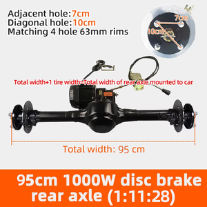 95Cm 1000W Tùy Chỉnh DC Không Chổi Than Đĩa Phanh Chuyển Đổi Bộ Dụng Cụ Tải 600Kg Trục Sau Cho Xe Ba Bánh Điện Xe Kéo Golf Cart Các Bộ Phận - Product Image 2