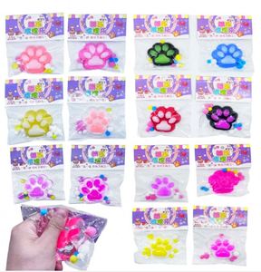 New Product Factory Direct Sale Mini Mochi Taba <b>Fidget</b> White Small Clear Cat Paw Squishy Toys - Product Image 2