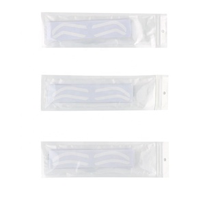 50ชิ้น/ถุง Airbrush สติกเกอร์ลายฉลุคิ้วเครื่องมือสร้างคิ้วไมโครเบลดเทปรูปคิ้วอุปกรณ์เสริมสติกเกอร์คิ้ว PMU - Product Image 5