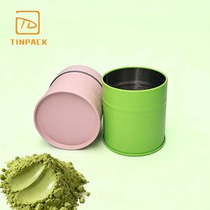 Lata Metálica Cilíndrica de Primera Calidad, Hermética y de Grado Alimenticio, en Varios Colores, para Almacenar Café, Té y Matcha - Product Image 4