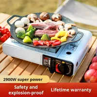 Réchauds de camping portables à gaz magnétique manuels en métal pour la vente en gros, accessoires de camping, réchaud à cassette pour fondue