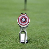Porte-marqueur de balle premium avec clip ceinture, outil de réparation de gazon de golf, outils de divot de golf
