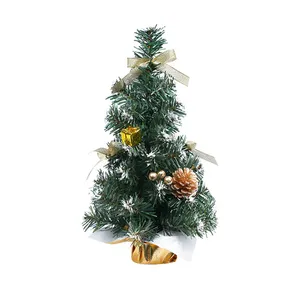 Prezzo di fabbrica logo personalizzato 2021 decorazioni per la casa ornamenti mini tavolo 30cm albero di natale