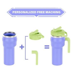 Bouteille d'eau isotherme de créateur en acier inoxydable à double paroi avec sangle – Vente en gros - Product Image 5