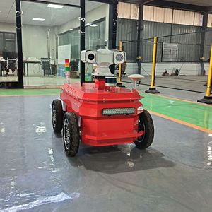 Robot de patrouille intelligent en plastique rouge pour intérieur/extérieur avec surveillance vidéo et vision nocturne - Product Image 4