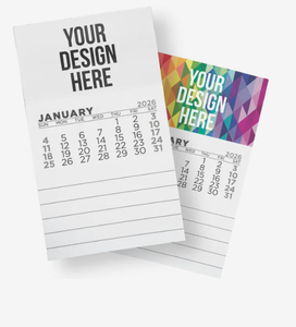 Bloc-notes calendrier magnétique personnalisé avec logo imprimé, douze mois, épaisseur de deux centièmes d'inch, 2026, cadeau promotionnel pour réfrigérateur - Product Image 5