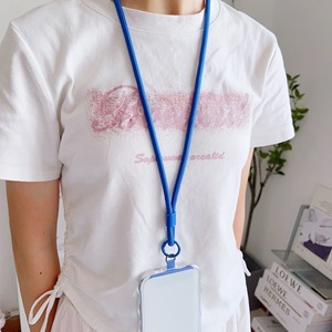 Sangle d'épaule en polyester couleur unie 0,6*120cm, cordon de cou multifonctionnel créatif <span class=keywords><strong>pour</strong></span> <span class=keywords><strong>téléphone</strong></span> <span class=keywords><strong>portable</strong></span> avec patch – Vente en gros - Product Image 5