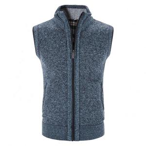 Autumn and Winter Men's Sweater Vest Large Size Loose Casual <strong>Sleeveless</strong> Plus Velvet Thickened Sweater Vest - Product Image 6