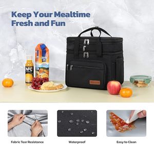 Personalized High Quality Waterproof PEVA Lining Thermal/Insulated Lunch/Cooler Bag Suit for Men and Women - Product Image 2