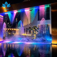 Cortina de Agua Digital Programable, Fuente de Agua con Gráficos, Cortina de Gotas de Agua para Decoración de Paisajes de Plazas Comerciales