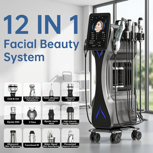 Appareil de beauté multifonctionnel 12-en-1 pour le visage à bulles, avec support vertical, exfoliant, hydratant et liftant - Product Image 1