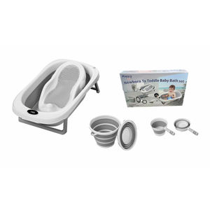 Ensemble de bain pour bébé de qualité supérieure avec thermomètre et siège de bain intégrés pour nourrissons et enfants Facile à nettoyer Durable - Product Image 6