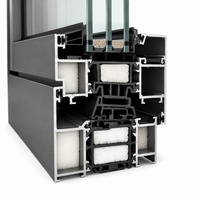 Fenêtre à battant en aluminium de sécurité avec verre feuilleté trempé pour la protection anti-effraction des villas et des maisons