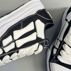 Baskets Chunky de Luxe pour Hommes avec Lacets, en Toile MMY Bone, Doublure en Maille, Tendance et à la Mode - Product Image 5