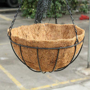 Coconut Coir Hanging Planter Basket - Biodegradable Moss <strong>Liner</strong> for Strawberries, Orchids and Potted <strong>Garden</strong> Plants - Product Image 5